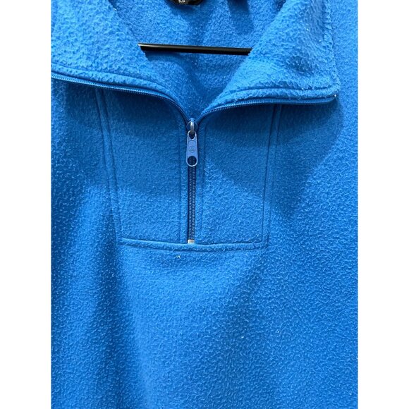 Fox Royal Blue Fleece Pullover Quarter Zip Collar Size S - Picture 4 of 9